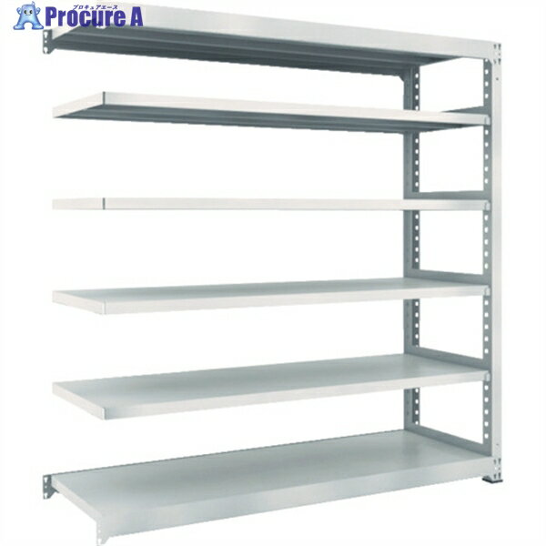 TRUSCO スチールラック M5型中量棚 1800×721×H1800 6段 連結 ネオグレー M5-6676B NG(ネオグレー) 1台 ◇▼780-3371