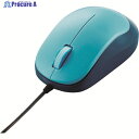 ELECOM 3ボタンBlueLED有線マウス ブルー M-Y8UBBU 1個 ▼157-5919