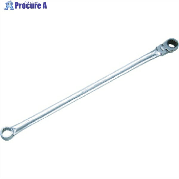 KTC 超ロングラチェットめがねレンチ(首振りタイプ) 15mm MR15L-15F 1丁 ▼383-8111