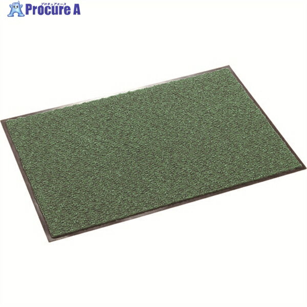 テラモト 雨天用マット ニューリブリードマット グリーン 600×900mm MR-049-340-1 1枚 ▼404-0252
