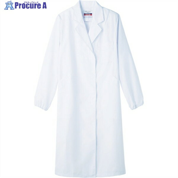 サンペックス ドクターコート 長袖 レディース 白衣 シングル ユニフォーム ホワイト 3L MR-220-3L 1着 ▼761-7721