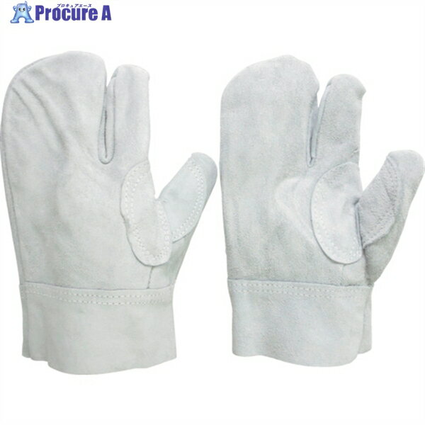 ミドリ安全 溶接用 牛床革手袋 3本指 MT-106-3P短 MT-106-3P-TAN 1双 ▼819-2530