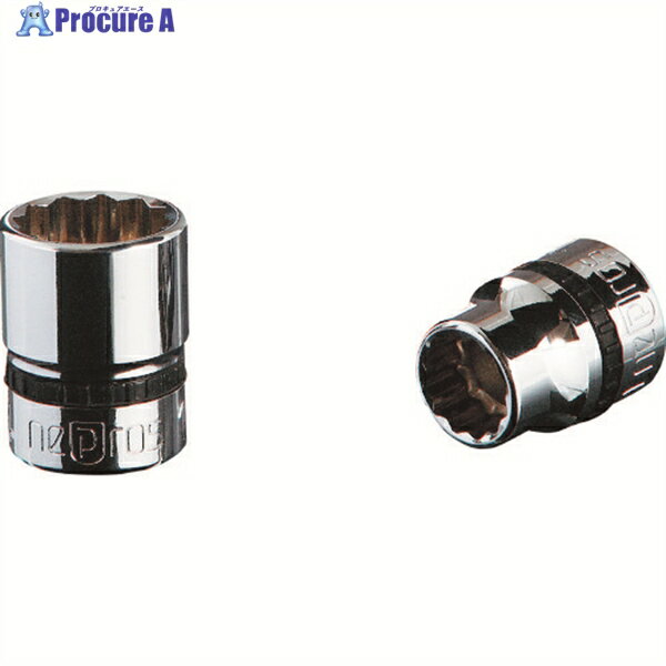 nepros 9.5sq.ソケット(十二角) 対辺寸法7/8インチ 全長28mm NB3-7/8W 1個 ▼113-2232