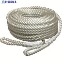 まつうら 電動ウインチ用ナイロンロープ(3打ち) 16mmΦ×100m 両端アイ加工 NR-3STRAND-16-100 1巻 ▼228-9493