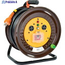 NICHIDO 電工ドラム 三相200V 過負荷漏電保護兼用ブレーカ付 30m ND-EC330-20A 1台 ▼252-2338