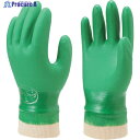 SHOWA 塩化ビニール手袋 No600グリーンジャージ LLサイズ NO600-LL 1双 ▼376-7795