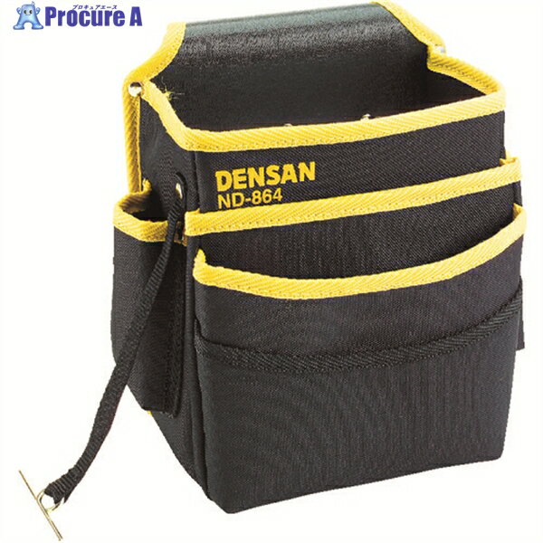 DENSAN 電工キャンバスハイポーチ ND-864 1個 ▼432-7047
