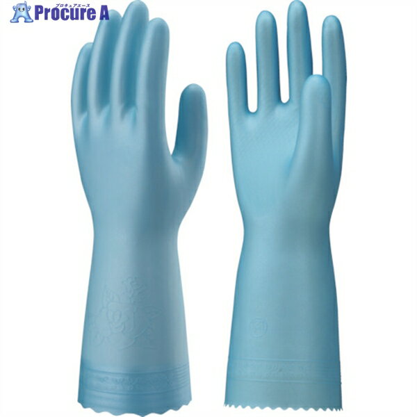 SHOWA 塩化ビニール手袋 ナイスハンドするっとタッチ ブルー Mサイズ NHST-MB 1双 ▼434-3077