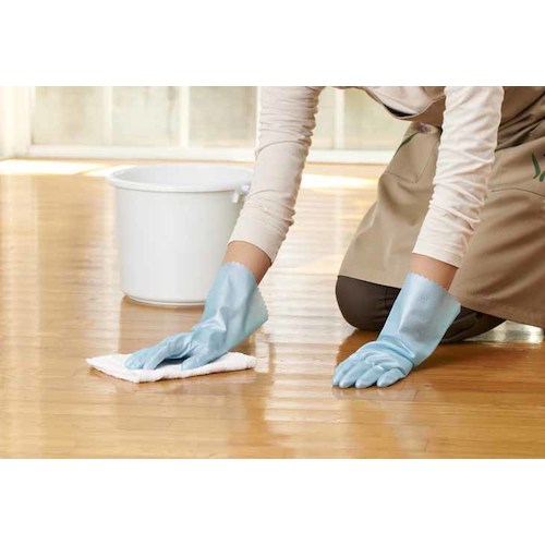 SHOWA 塩化ビニール手袋 ナイスハンドするっとタッチ ブルー Mサイズ NHST-MB 1双 ▼434-3077