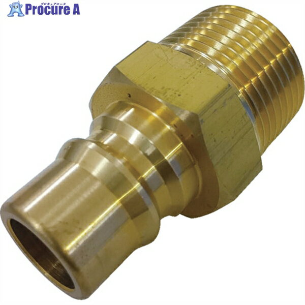 NKCカップリング NL型カップリングプラグ(BSBM) R1/2 オネジ NL-44PM-B 1個 ▼536-0967