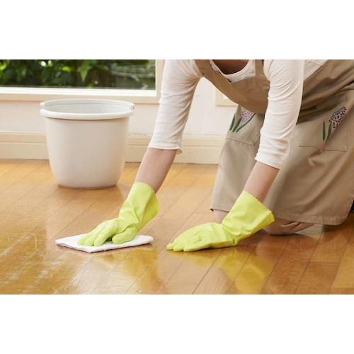 SHOWA 塩化ビニール手袋 ナイスハンドミュー薄手 グリーン Lサイズ NHMIU-LG 1双 ▼770-4160