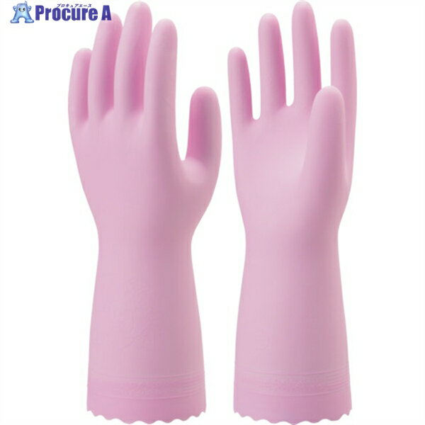 SHOWA 塩化ビニール手袋 ナイスハンドミュー薄手 ピンク Mサイズ NHMIU-MP 1双 ▼770-4186