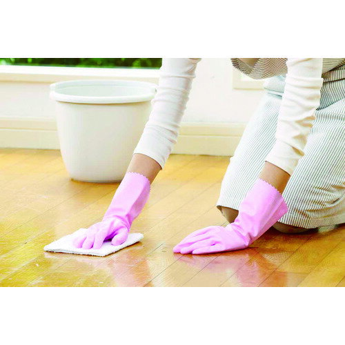 SHOWA 塩化ビニール手袋 ナイスハンドミュー薄手 ピンク Sサイズ NHMIU-SP 1双 ▼770-4194