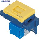 Panasonic ぐっとすシリーズ情報モジュラジャック CAT6 埋込型 イエロー NR3170Y 1個 ▼799-9623 ●YA513