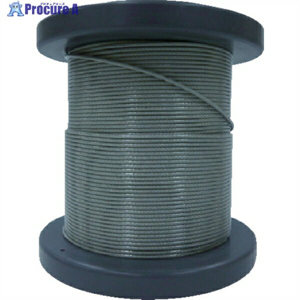 O.C.R SUSワイヤロープ1.20/1.50mm 7×7 50m巻コート付(クリアー) NSB120-150-50M 1巻 ▼818-5466