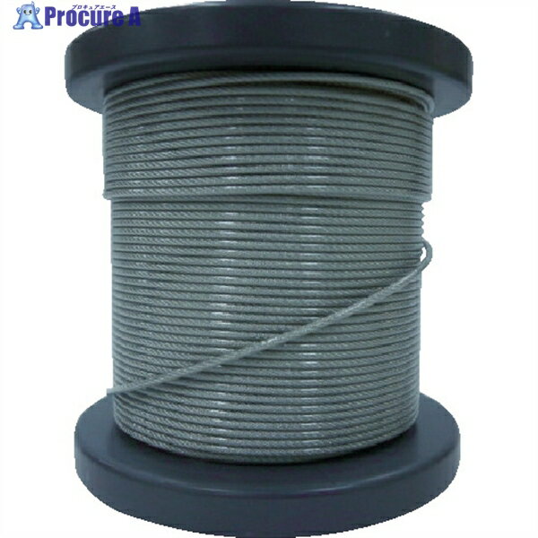 O.C.R SUSワイヤロープ1.50/1.80mm 7×7 50m巻コート付(クリアー) NSB150-180-50M 1巻 ▼818-5467