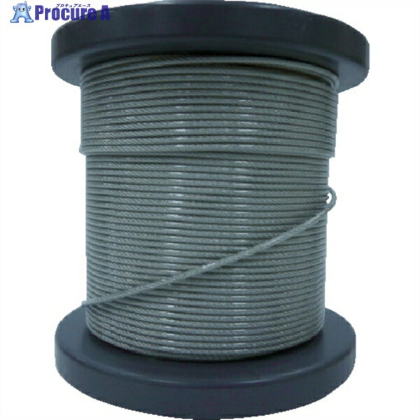 O.C.R SUSワイヤロープ2.00/2.30mm 7×7 50m巻コート付(クリアー) NSB200-230-50M 1巻 ▼818-5468