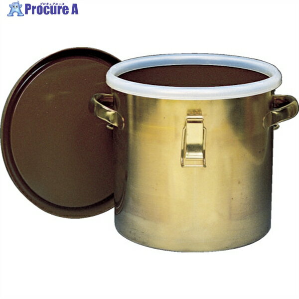 フロンケミカル 【売切商品】 フッ素樹脂コーティング密閉タンク(金具付) 膜厚約50μ 25L NR0378-005 1個 ▼835-8689