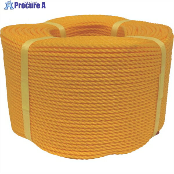 ユタカメイク ロープ PEロープ巻物 3φ×200m イエロー PE-70 1巻 ▼113-7053