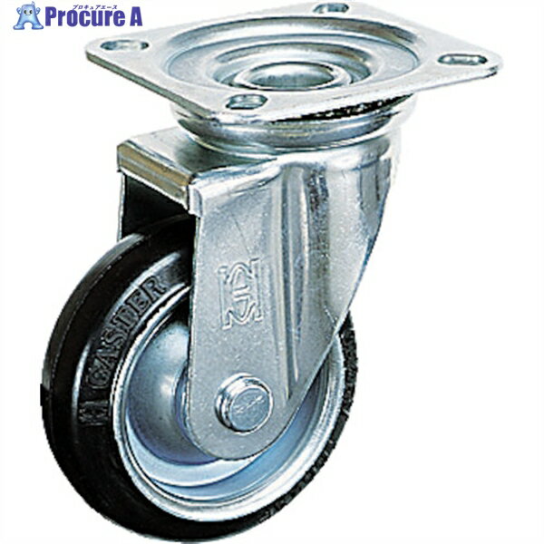 OH プレスキャスターJタイプ中荷重用 ゴム車 自在(ベアリング入り)車輪径200mm OHJ-200 1個 ▼137-4613