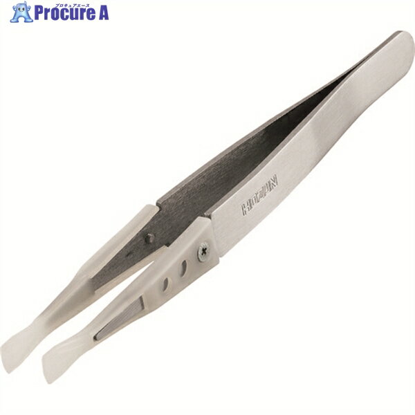 HOZAN 非粘着チップピンセット P-645-N 1本 ▼175-5542