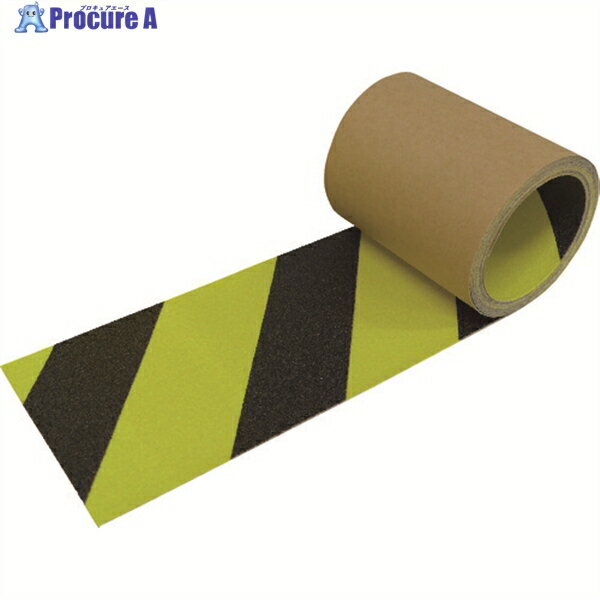 NCA 蛍光ノンスリップ 100×3m ゼブラタイプ NSP-1003-FLZ 1巻 ▼245-7563