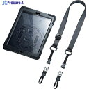 SANWA iPad 10.2インチ 前面保護フィルター付耐衝撃ケース PDA-IPAD1620BK 1個 ▼246-3638