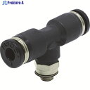 PISCO チューブフィッティング ティー 適合外径4×4mm 接続口径M5×0.8 PB4-M5 1個 ▼290-9715