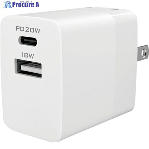 Owltech コンパクト&高出力 しかも2台同時充電 USB Type-C & Type-A搭載ACアダプター OWL-APD20C1A1-WH 1個 ▼356-7960 Owltech コンパクト&高出力 しかも2台同時充電 USB Type-C & Type-A搭載ACアダプター OWL-APD20C1A1-WH 1個 ▼356-7960