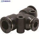 PISCO チューブフィッティングミニタイプ 違径ユニオンティー 6×6×4 PEG6-4M 1個 ▼378-1691