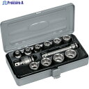 TONE インパクト用ソケットセット(メタルトレー付) 12pcs 差込角9.5mm NV3102 1S ▼387-6756 ●YA513