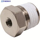 PISCO チューブフィッティング 延長継手ブッシュ おねじR1/4 めねじM5×0.8 PF02-M5 1個 ▼809-5370