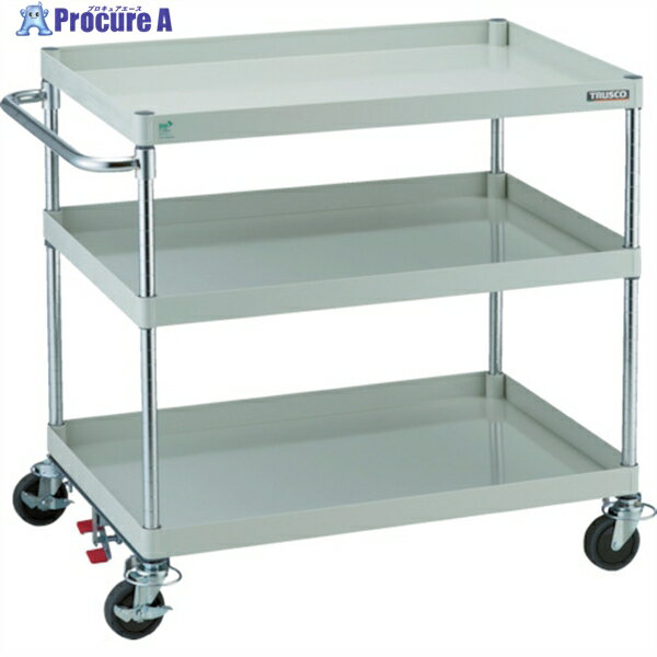 TRUSCO ツールワゴン フェニックスワゴン 省音 900X600 4輪S付 ヤンググリーン PEW-993-4B-YG 1台 ▼819-5018