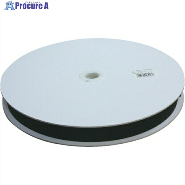 ユタカメイク 平ベルトアクリルカラー 25mm×25m ブラック PAD-312 1巻 ▼829-1173