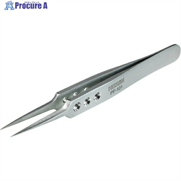HOZAN ピンセット 全長115mm PP-101 1本 ▼114-8624