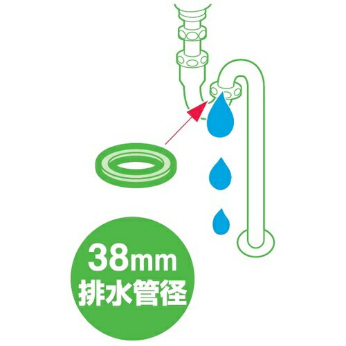 SANEI トラップ用平パッキン PP40-54S-38 1個 ▼143-8620