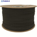 ユタカメイク タイトゴムロープドラム巻 4.5mm×200m ブラック PRT-20 1巻 ▼161-3336