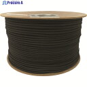 ユタカメイク タイトゴムロープドラム巻 6mm×200m ブラック PRT-32 1巻 ▼161-3342
