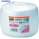 TRUSCO PPテープ 幅70mmX長さ300m 白 PP-70 (70MMX300M) 1巻 ▼232-1734