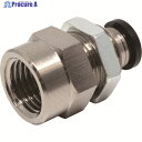 PISCO チューブフィッティング メス隔壁ストレート チューブ6 接続口径R1/4 PMF6-02 1個 ▼290-8778