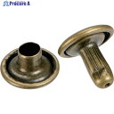 TRUSCO 大カシメ スチール 金ブロンズメッキ 9mm 足長11.5mm 30組入 (ブリスターパック入) P-THP-CG11.5 1パック ▼363-0599