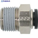 潤工社 ワンタッチ継手Mシリーズ ニップル 10mm PT1/2 PNM-10-PT1/2-BSM 1個 ▼383-6772
