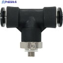 潤工社 ワンタッチ継手Mシリーズ テー 6mm M5 PTAM-6-M5-PM 1個 ▼383-8289