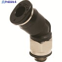 PISCO チューブフィッティングミニ 45°エルボ φ4 接続口径M5×0.8 PLH4-M5M 1個 ▼442-7483