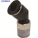 PISCO チューブフィッティングミニ 45°エルボ φ6 接続口径R1/8 PLH6-01M 1個 ▼442-7505