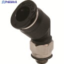 PISCO チューブフィッティングミニ 45°エルボ φ6 接続口径M5×0.8 PLH6-M5M 1個 ▼442-7513