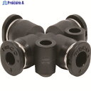 PISCO チューブフィッティングミニタイプ クロスB 4×3 PZB4-3M 1個 ▼474-5370