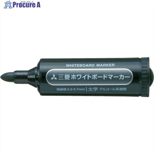 uni ホワイトボードマーカー 太字 黒 PWB7M.24 1本 ▼480-5399