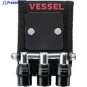 VESSEL クイックキャッチャー3連ホルダーMG付黒 QB10MB3K 1個 ▼575-3563