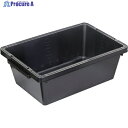 TRUSCO トラ舟51Lブラック(角型・再生原料使用) PSB60-BK 1個 ▼664-7087